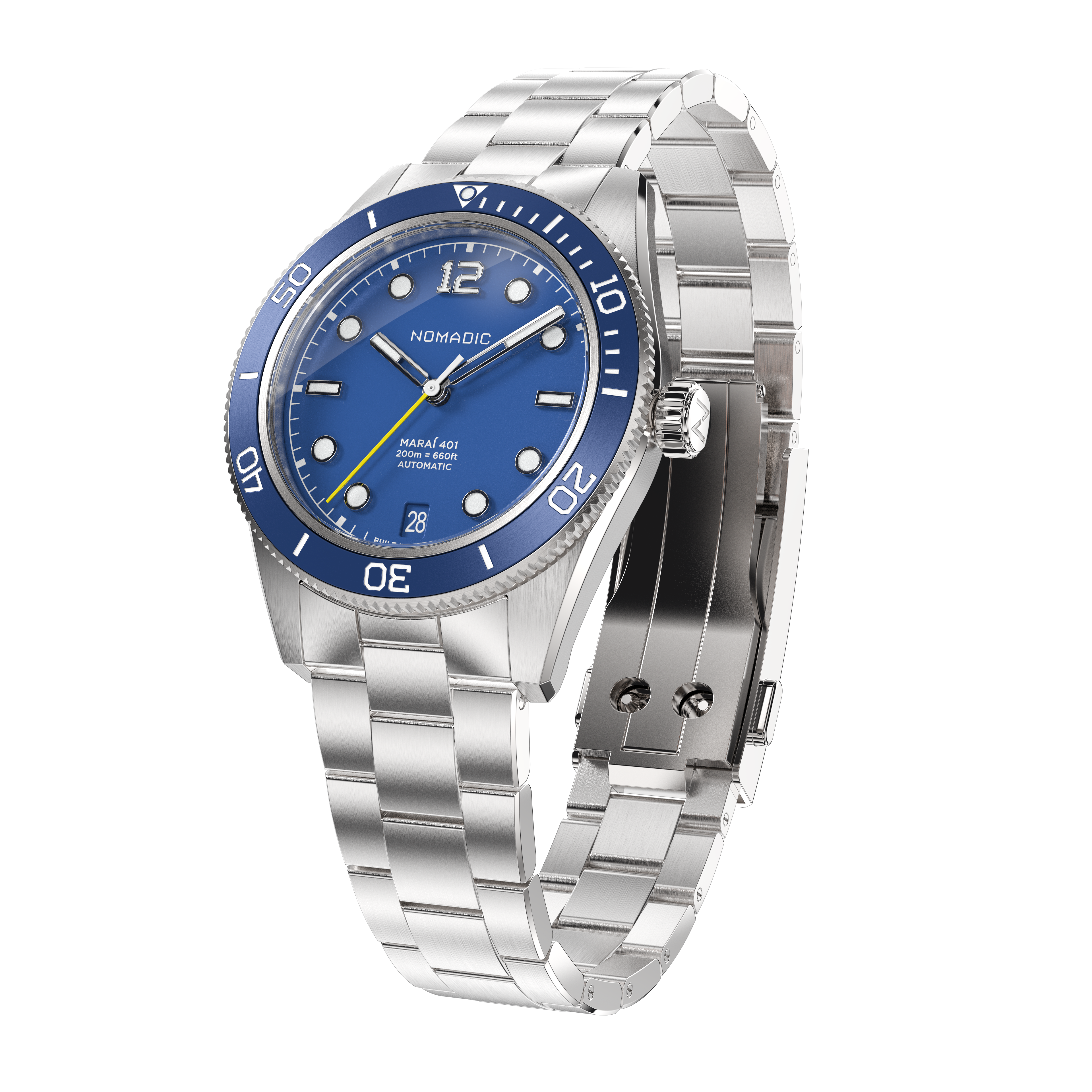 Deep Ocean Blue - Maraí 401 Compact - 36mm Dive Watch (2026 Edition)