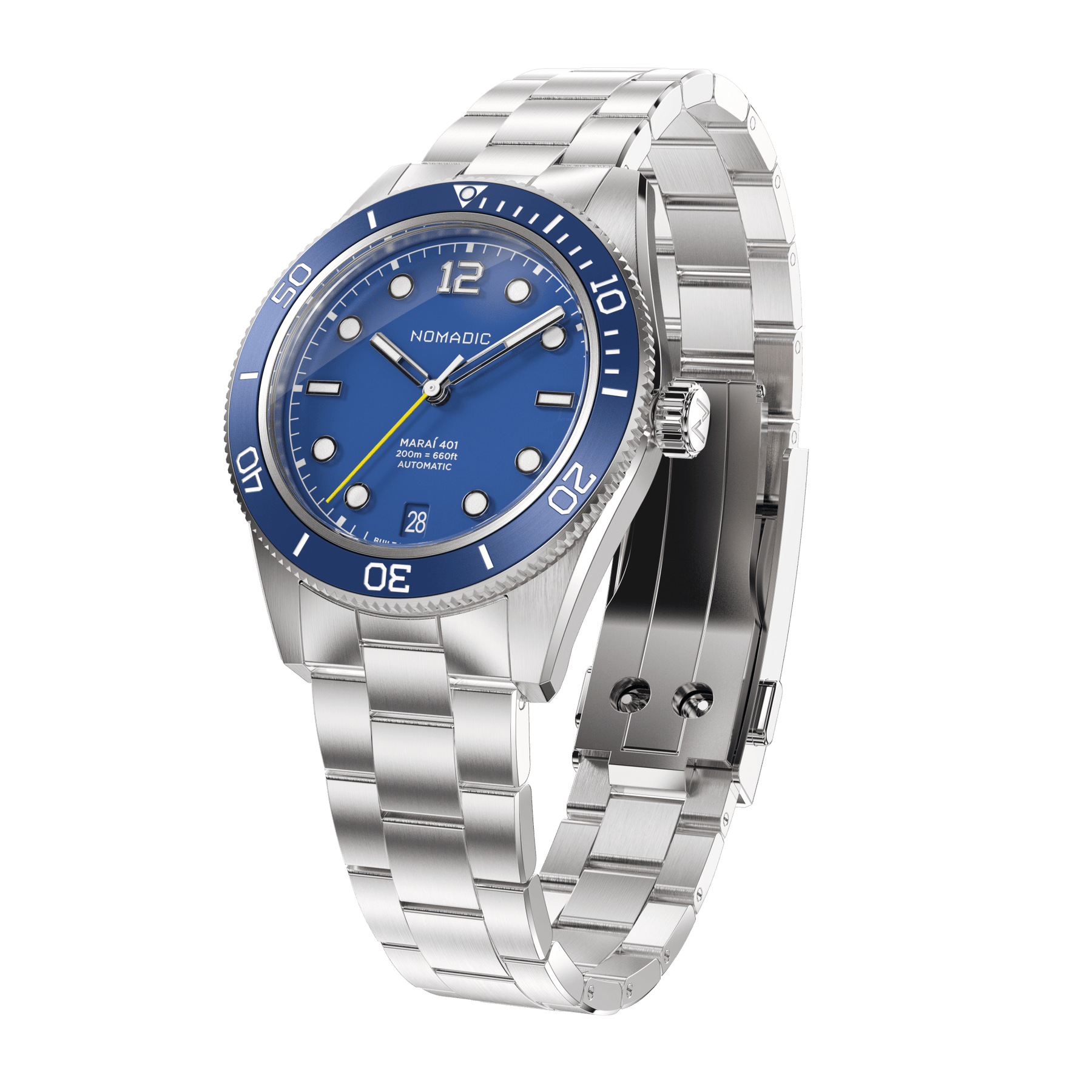 Deep Ocean Blue - Maraí 401 Compact - 36mm Dive Watch (2026 Edition)