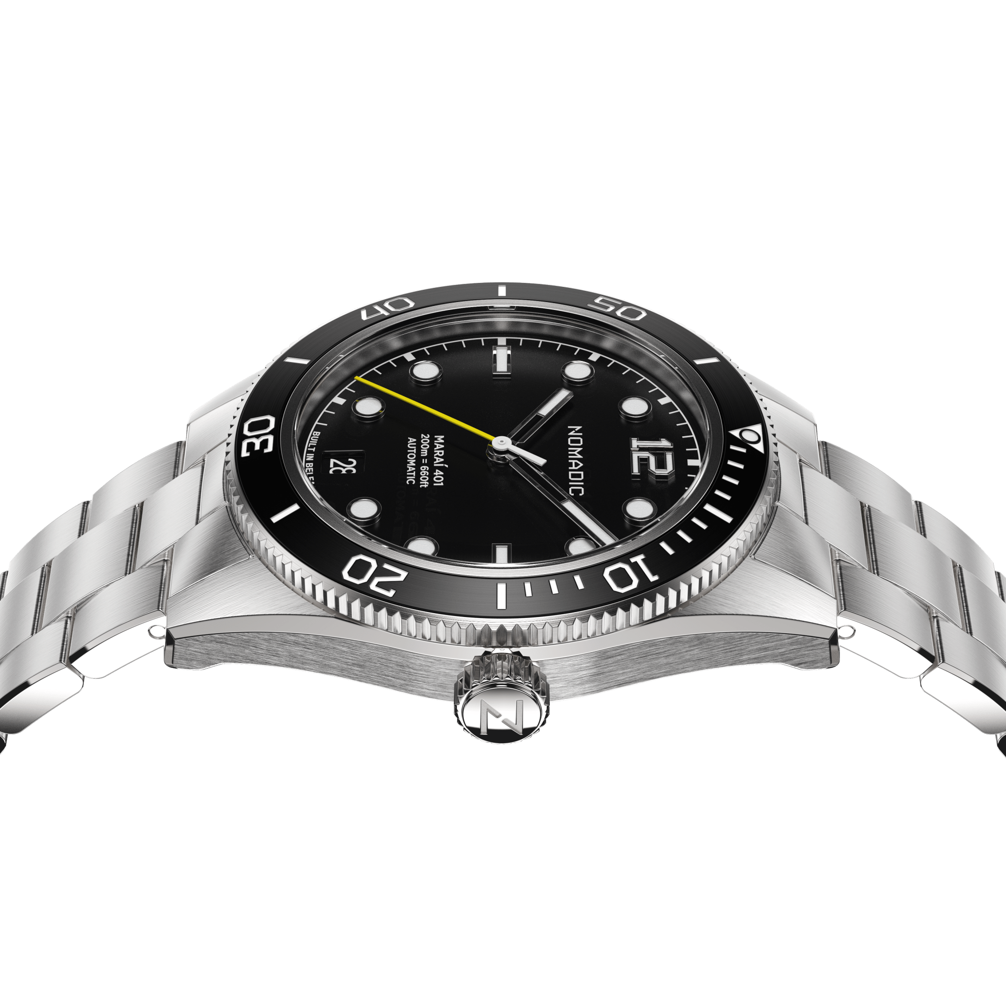 Pitch Black - Maraí 401 Compact - 36mm Dive Watch (2026 Edition)