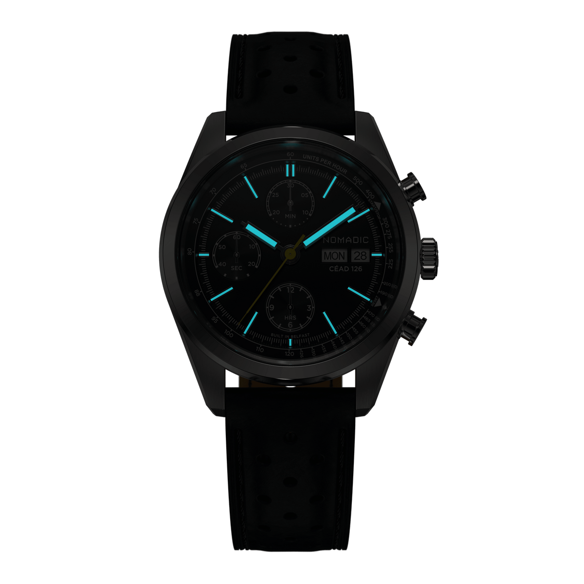 Céad 126 - Pitch Black - Chronograph