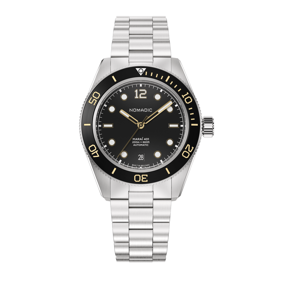 Classic Black and Gold - Maraí 401 - 40mm Dive Watch (2026 Edition)