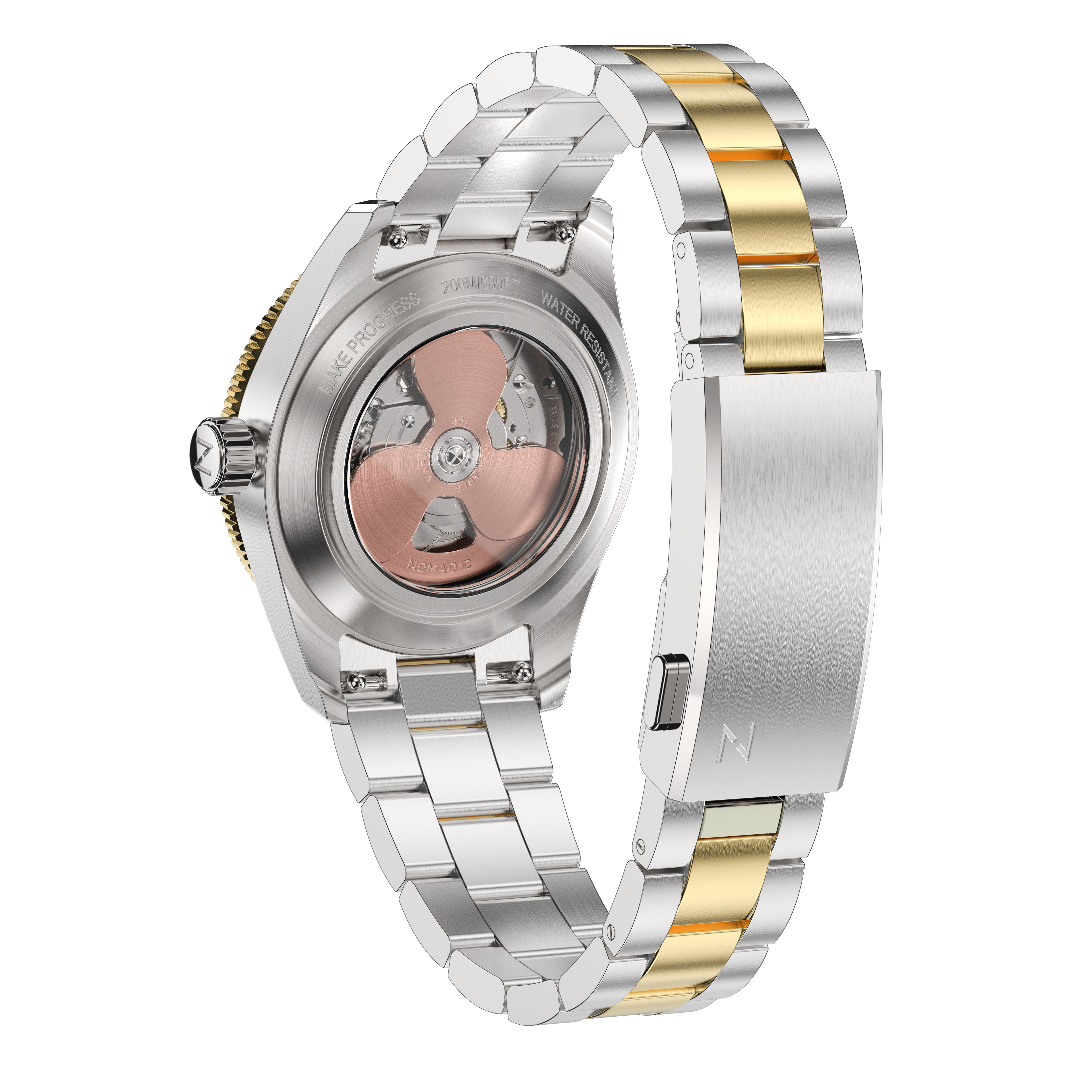 Classic Black and Gold - Maraí 401 Prestige - 40mm 18K Gold Dive Watch (2026 Edition)