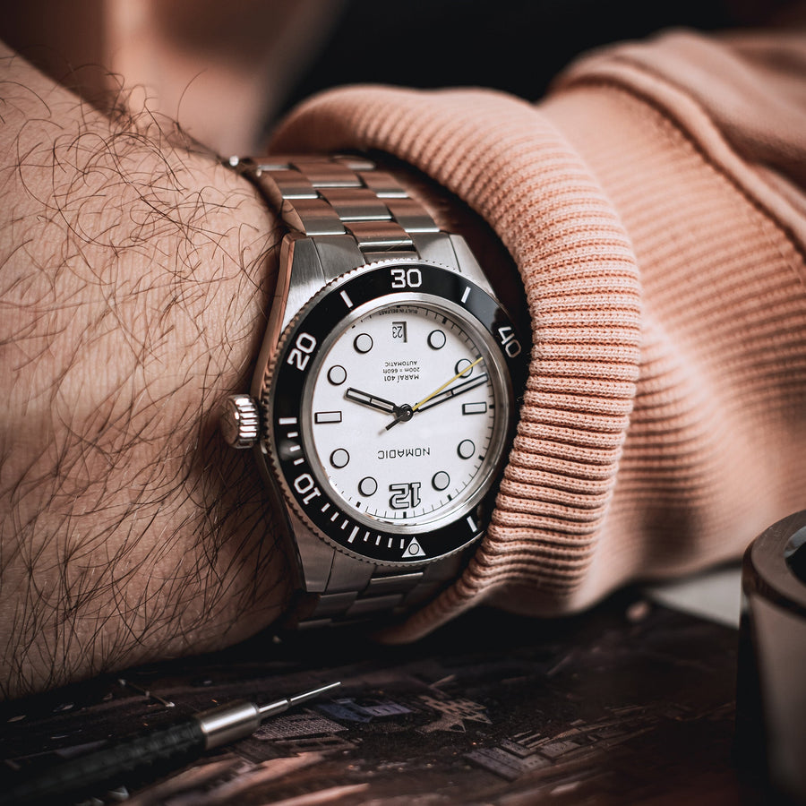 Maraí 401 - Navigator White - 40mm Dive Watch (2026 Edition)
