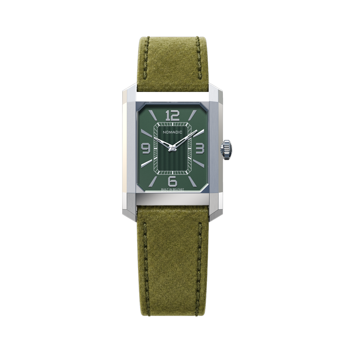 Dána 141 - Dress Watch — Emerald Green / Suede - Green