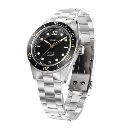 Classic Black and Gold - Maraí 401 Compact - 36mm Dive Watch (2026 Edition)