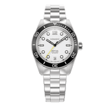 Navigator White - Maraí 401 Compact - 36mm Dive Watch (2026 Edition)