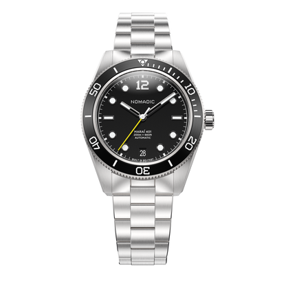 Pitch Black - Maraí 401 Compact - 36mm Dive Watch (2026 Edition)
