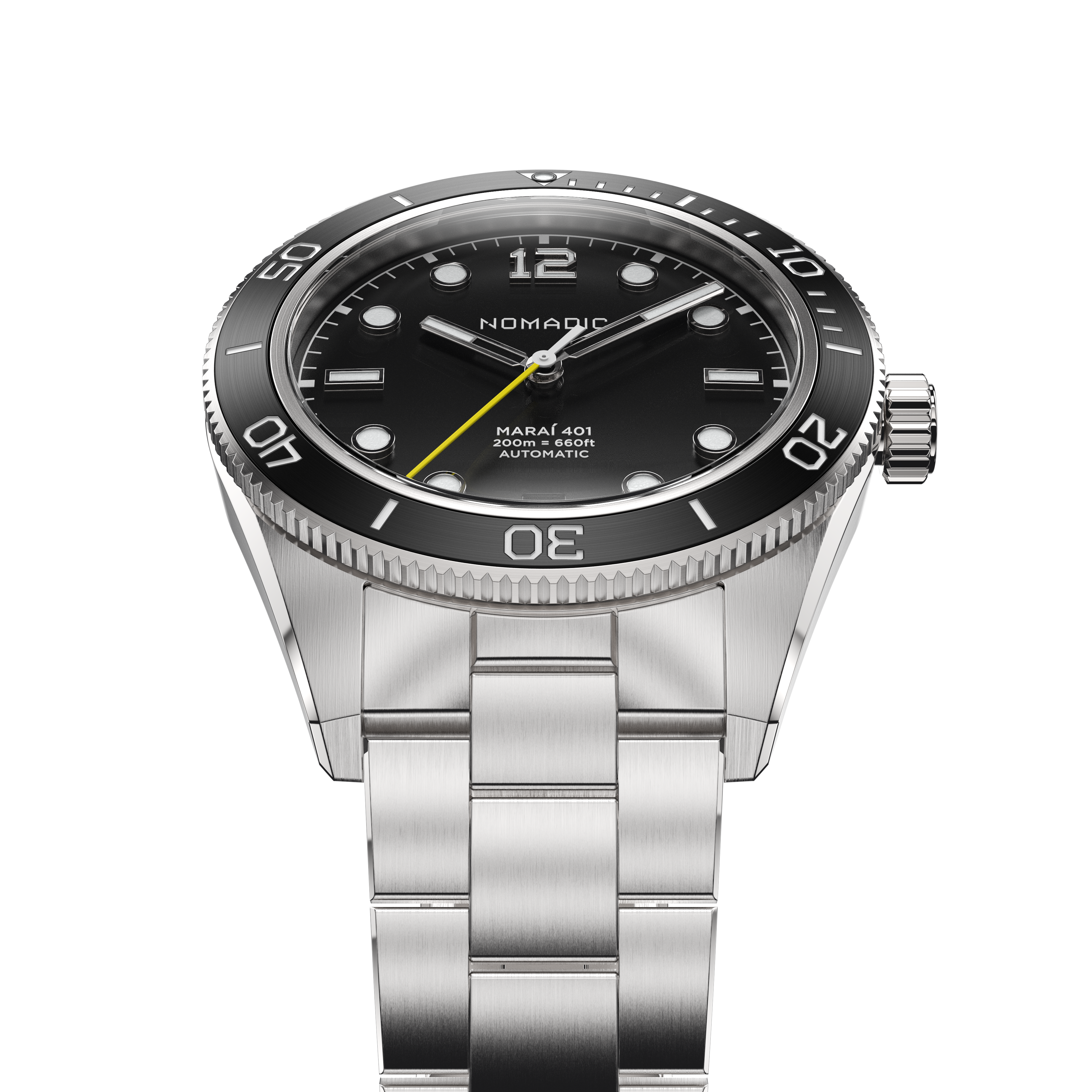 Pitch Black - Maraí 401 Compact - 36mm Dive Watch (2026 Edition)