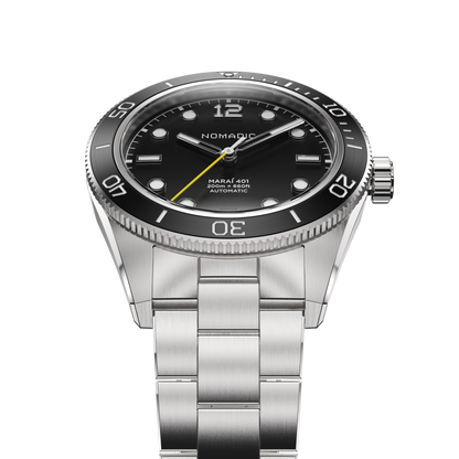 Pitch Black - Maraí 401 Compact - 36mm Dive Watch (2026 Edition)