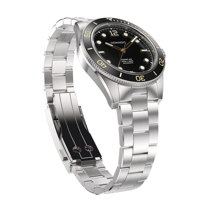 Classic Black and Gold - Maraí 401 Compact - 36mm Dive Watch (2026 Edition)