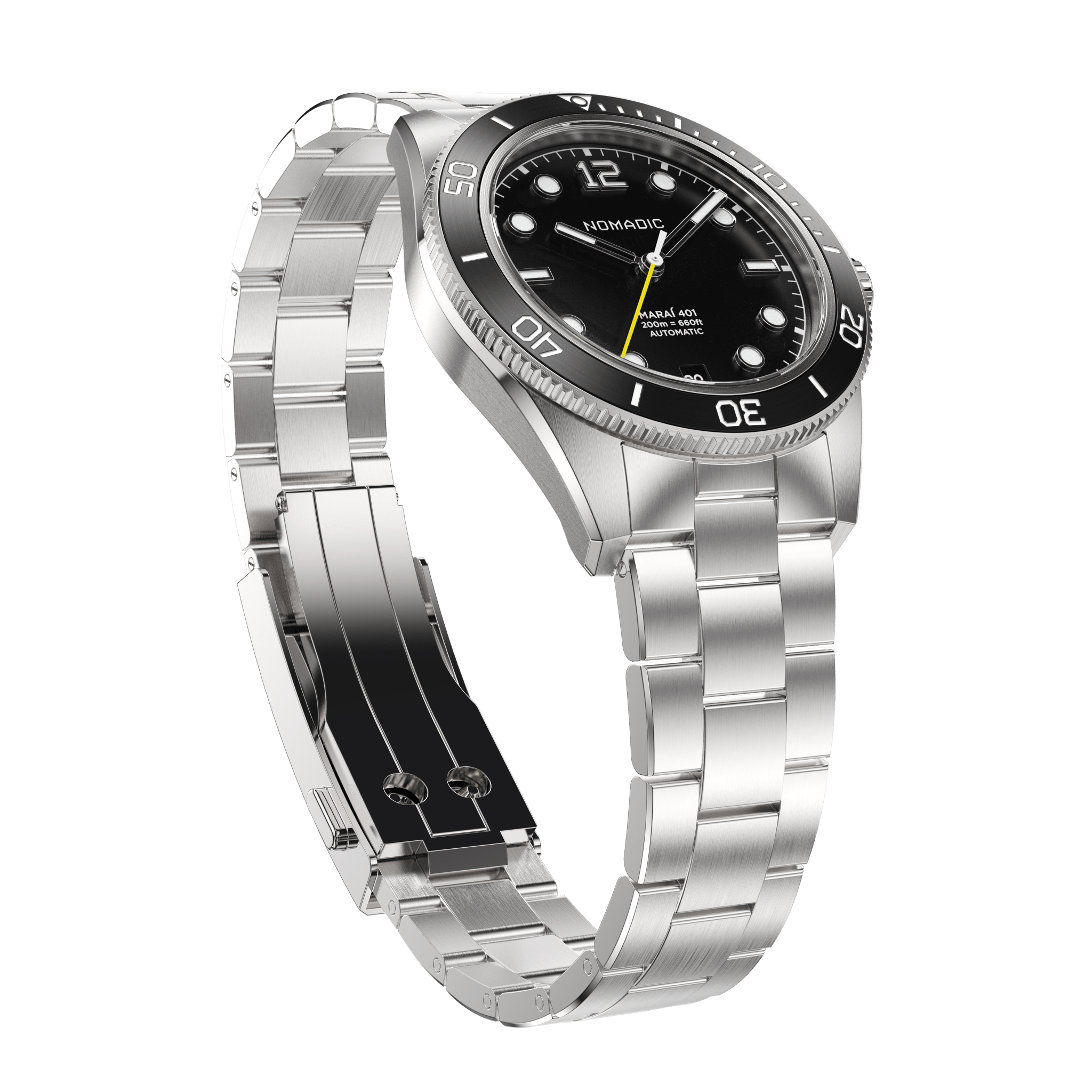 Pitch Black - Maraí 401 Compact - 36mm Dive Watch (2026 Edition)