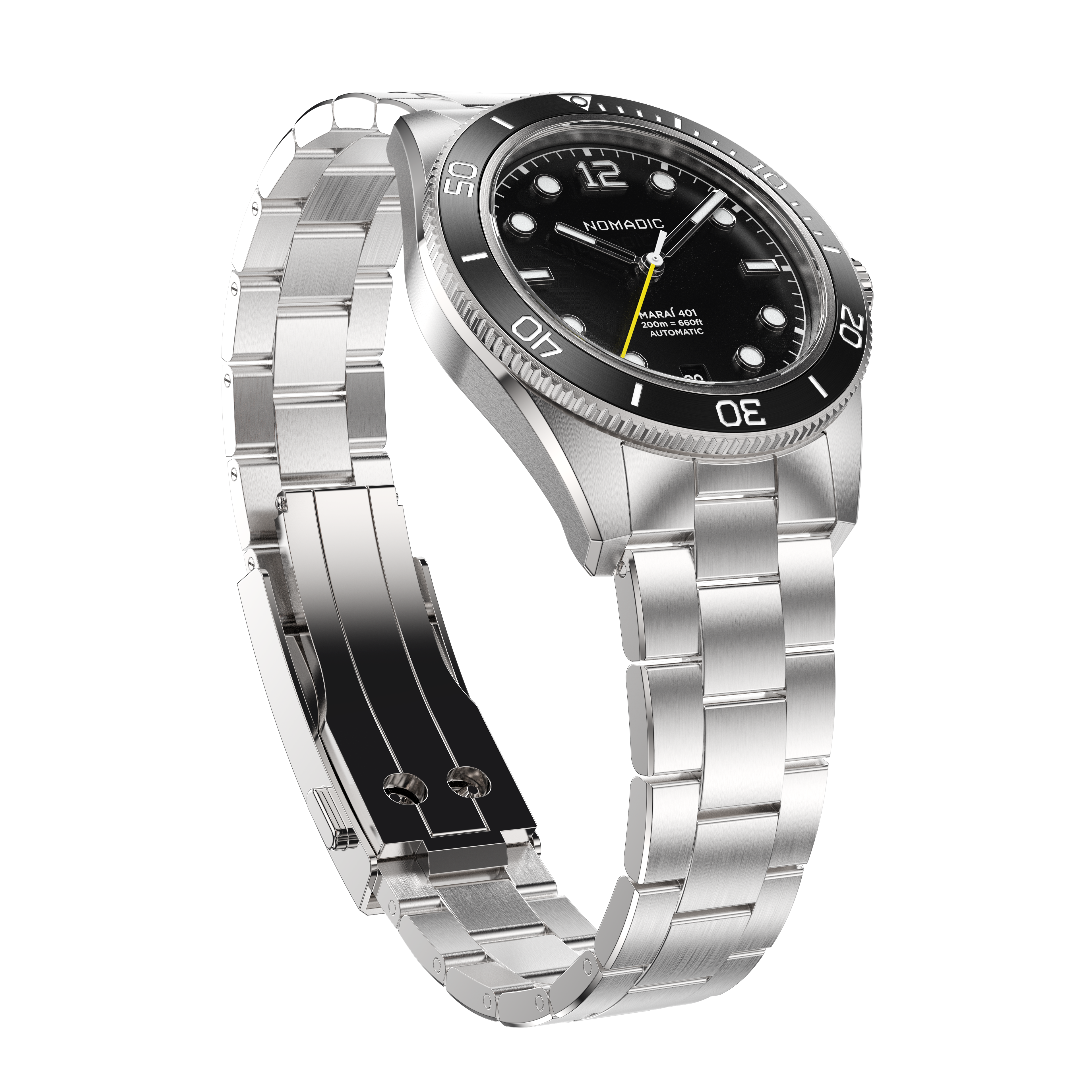 Pitch Black - Maraí 401 Compact - 36mm Dive Watch (2026 Edition)