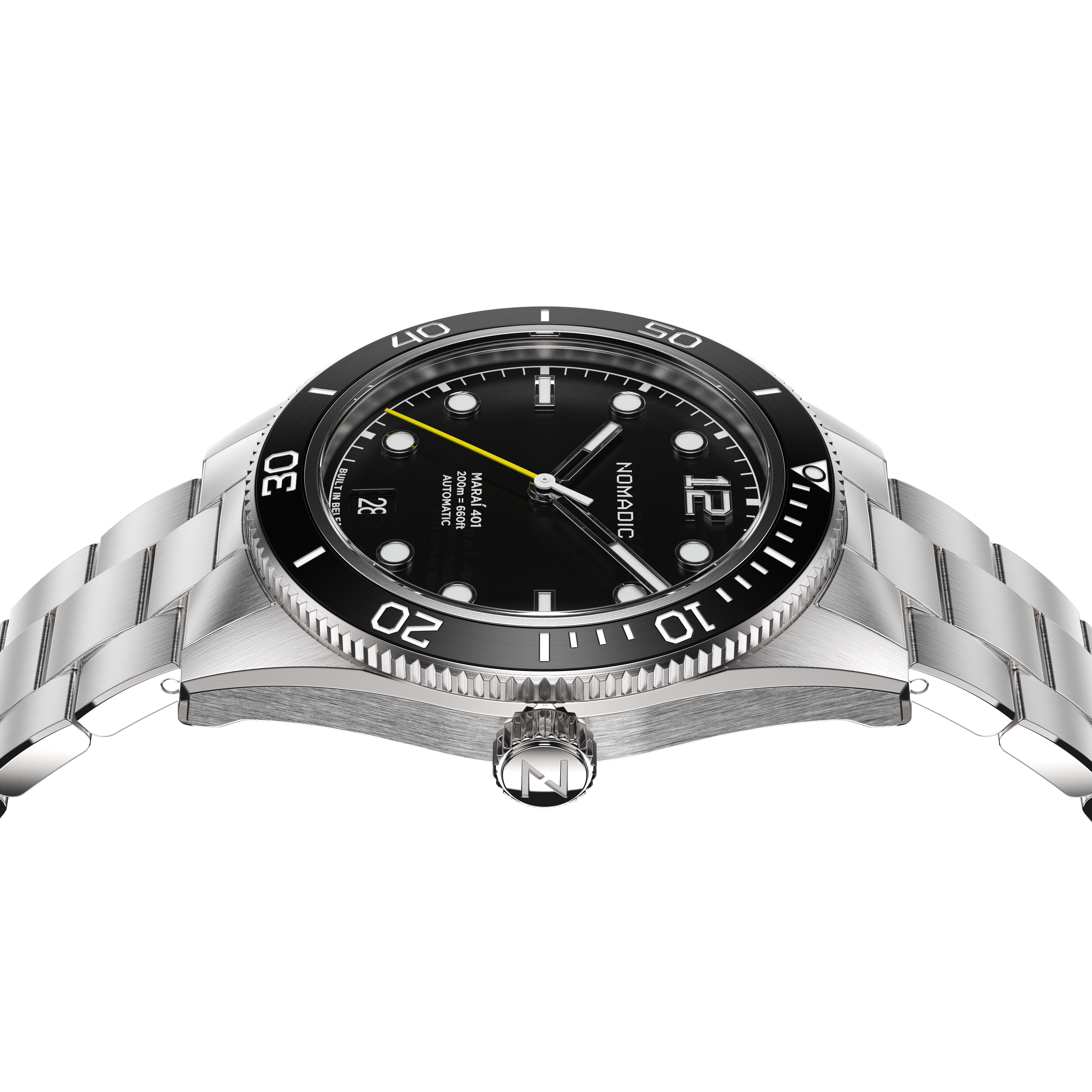 Pitch Black - Maraí 401 Compact - 36mm Dive Watch (2026 Edition)