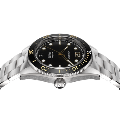 Classic Black and Gold - Maraí 401 Compact - 36mm Dive Watch (2026 Edition)