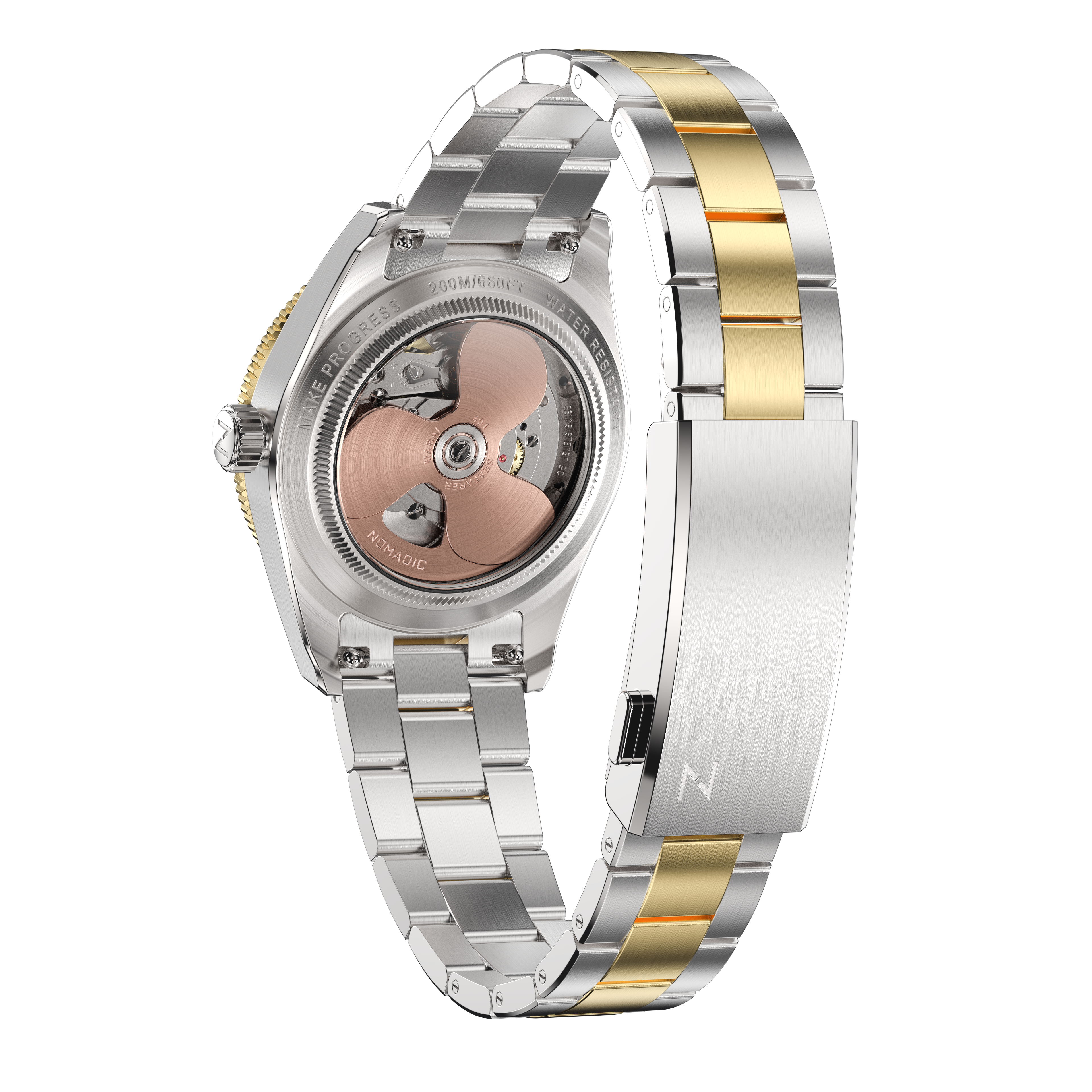 White & Gold - Maraí 401 Prestige Compact - 36mm 18K Gold Dive Watch (2026 Edition)
