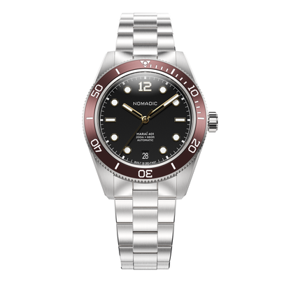 Crimson Dawn - Maraí 401 Compact - 36mm Dive Watch (2026 Edition)
