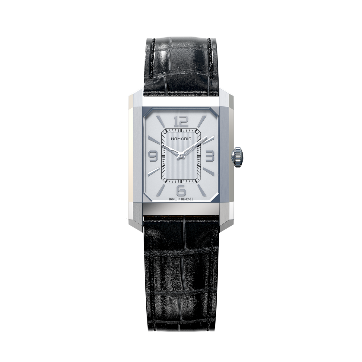 Dána 141 - Dress Watch — Moonlight White / Classic Crocodile - Black