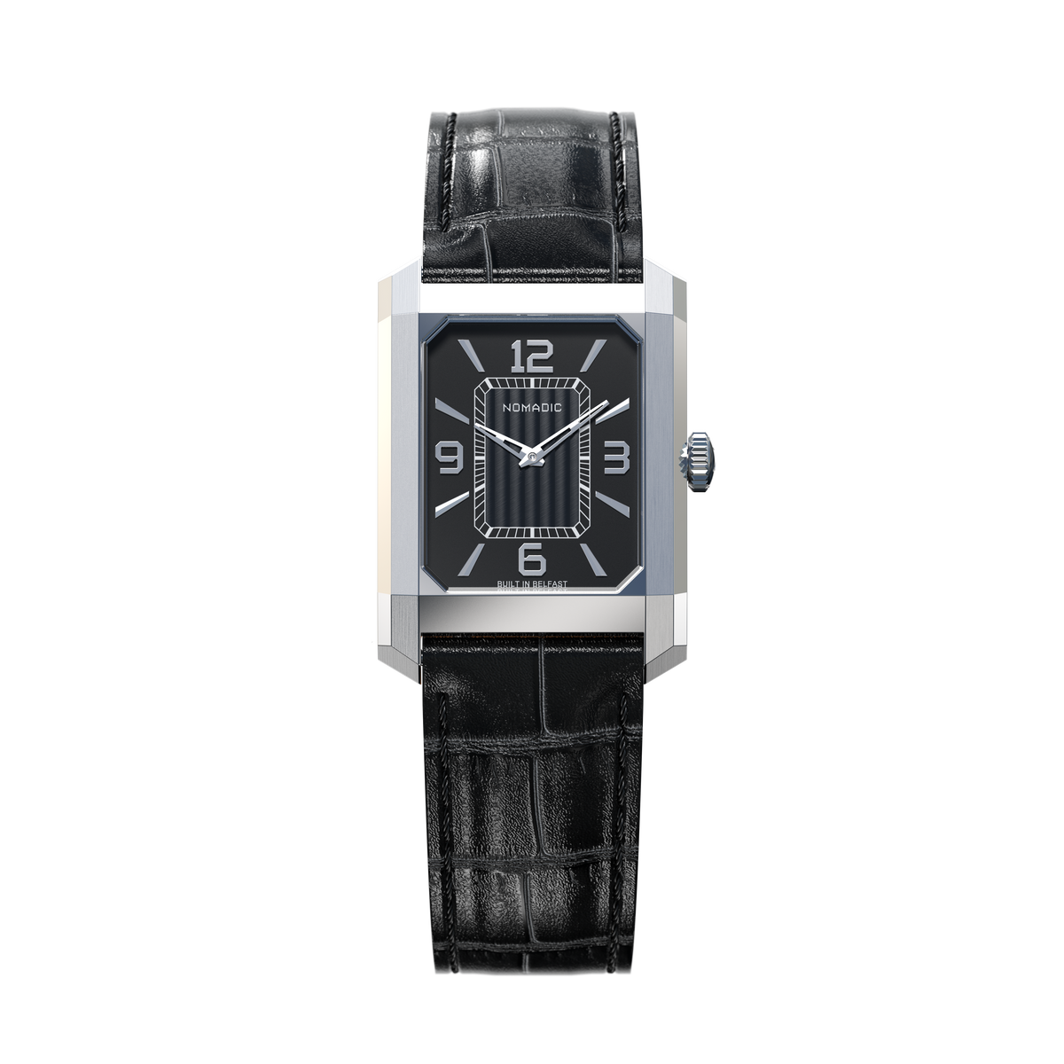 Dána 141 - Dress Watch — Velvet Black / Classic Crocodile - Black