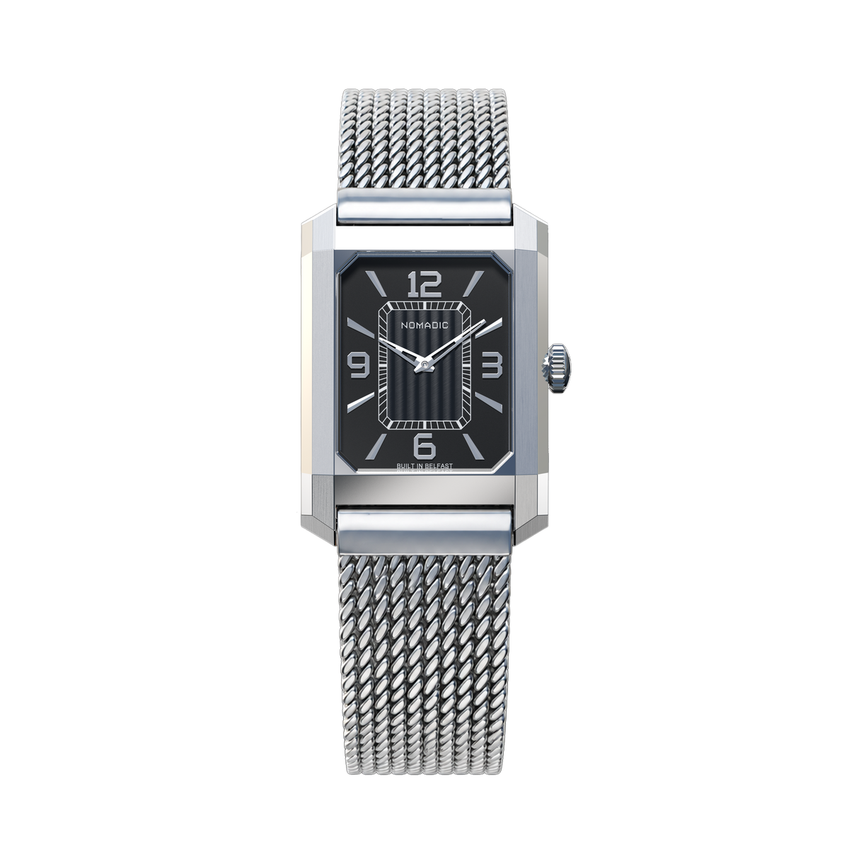 Dána 141 - Dress Watch — Velvet Black / Milanese Mesh - Steel