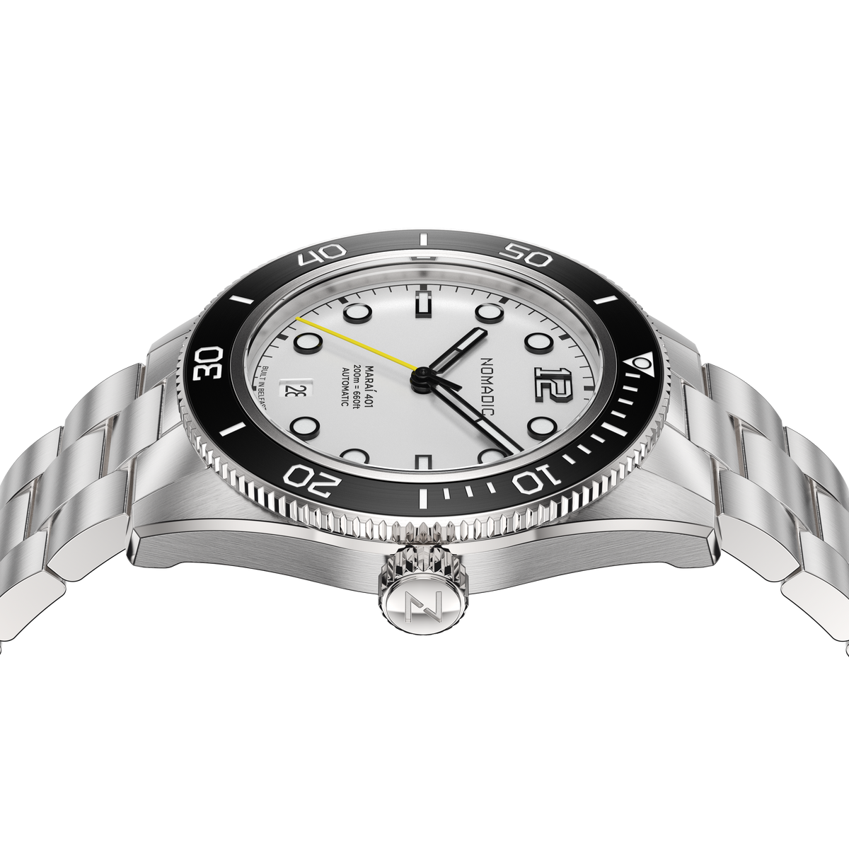Navigator White - Maraí 401 - 40mm Dive Watch (2026 Edition)