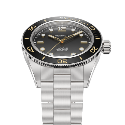 Classic Black and Gold - Maraí 401 - 40mm Dive Watch (2026 Edition)
