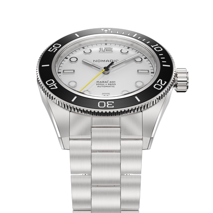 Navigator White - Maraí 401 - 40mm Dive Watch (2026 Edition)