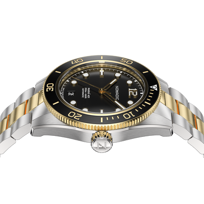 Classic Black and Gold - Maraí 401 Prestige - 40mm 18K Gold Dive Watch (2026 Edition)
