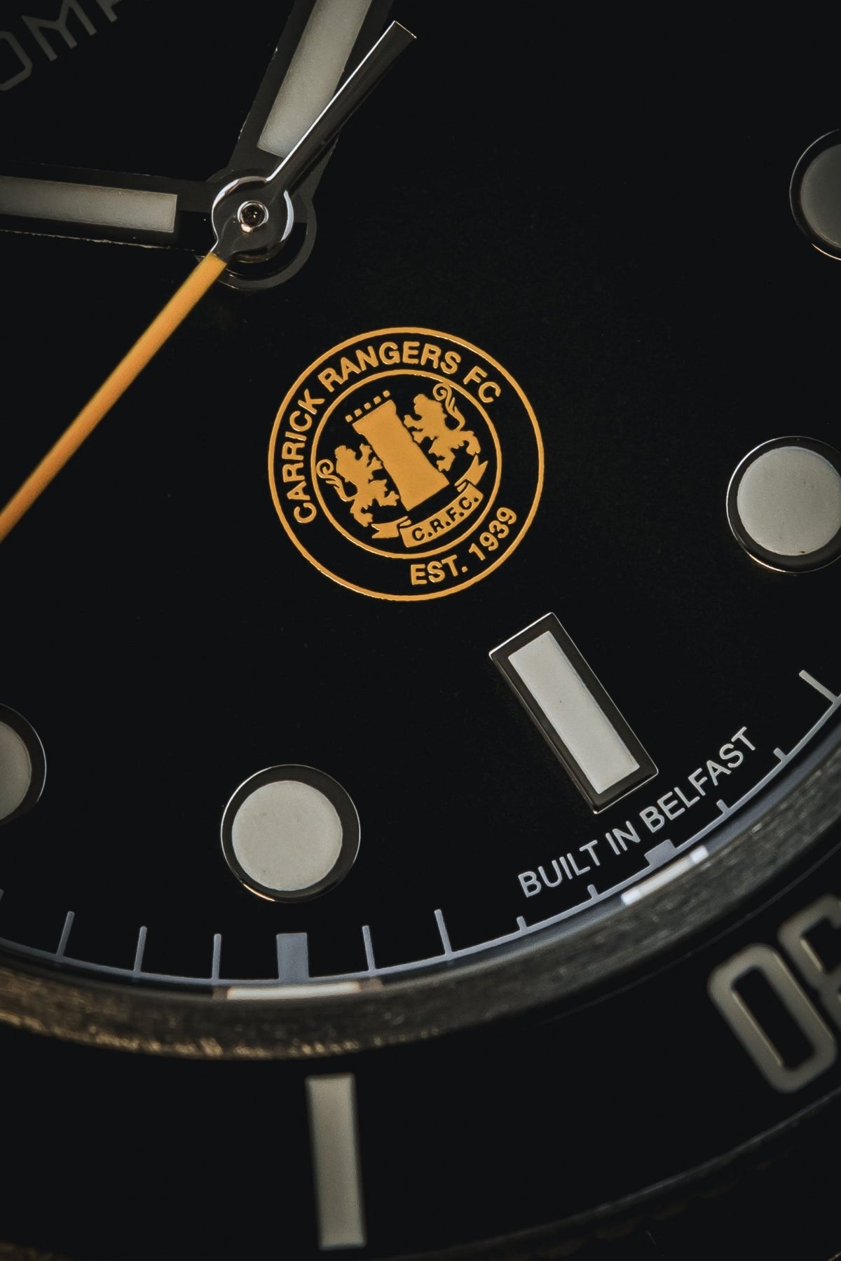 Amber Army Pitch-Master - Football / Soccer Timing Watch - Carrick Rangers FC