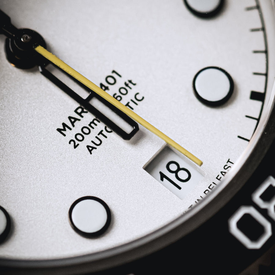 Maraí 401 - Navigator White - 40mm Dive Watch (2026 Edition)