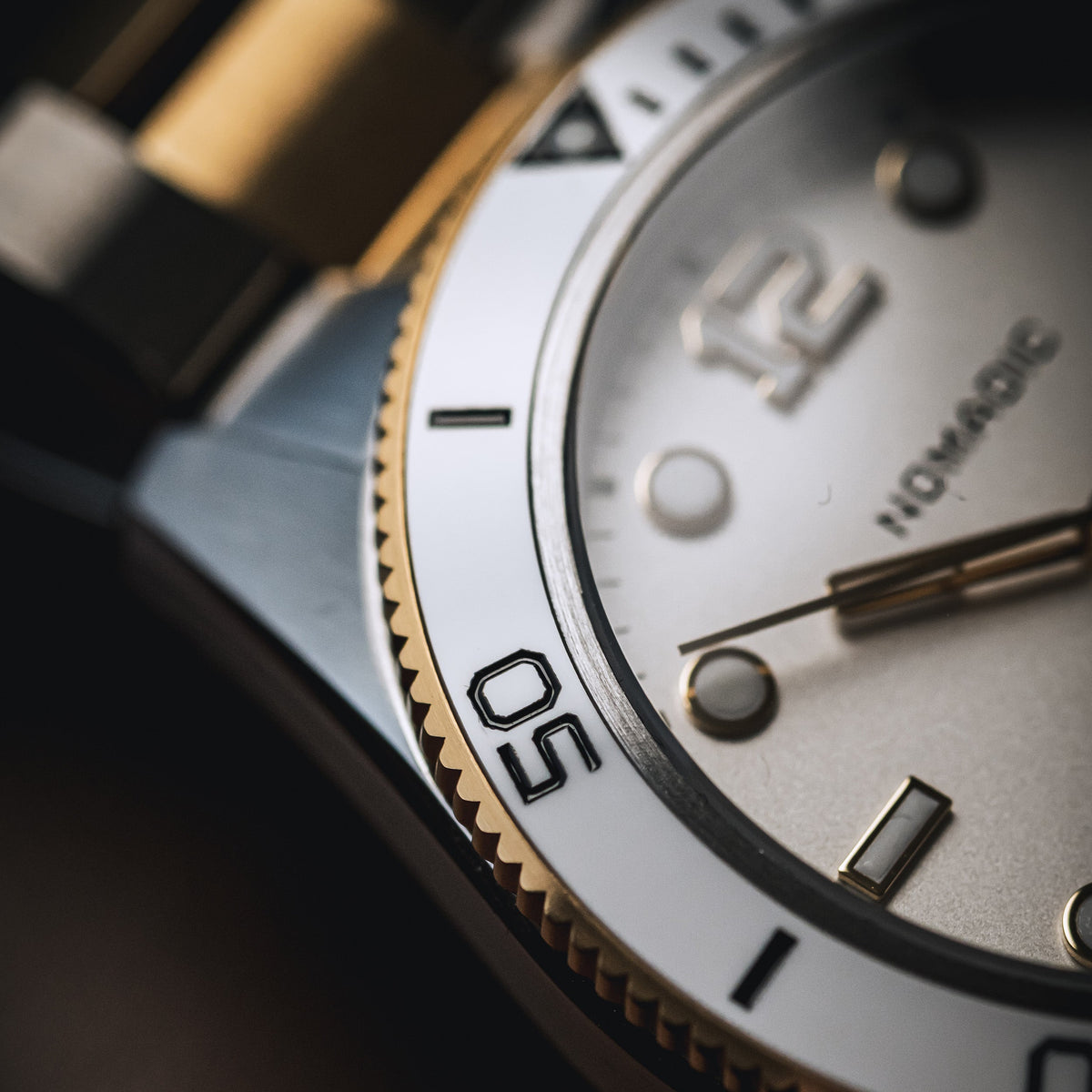White & Gold - Maraí 401 Prestige Compact - 36mm 18K Gold Dive Watch (2026 Edition)