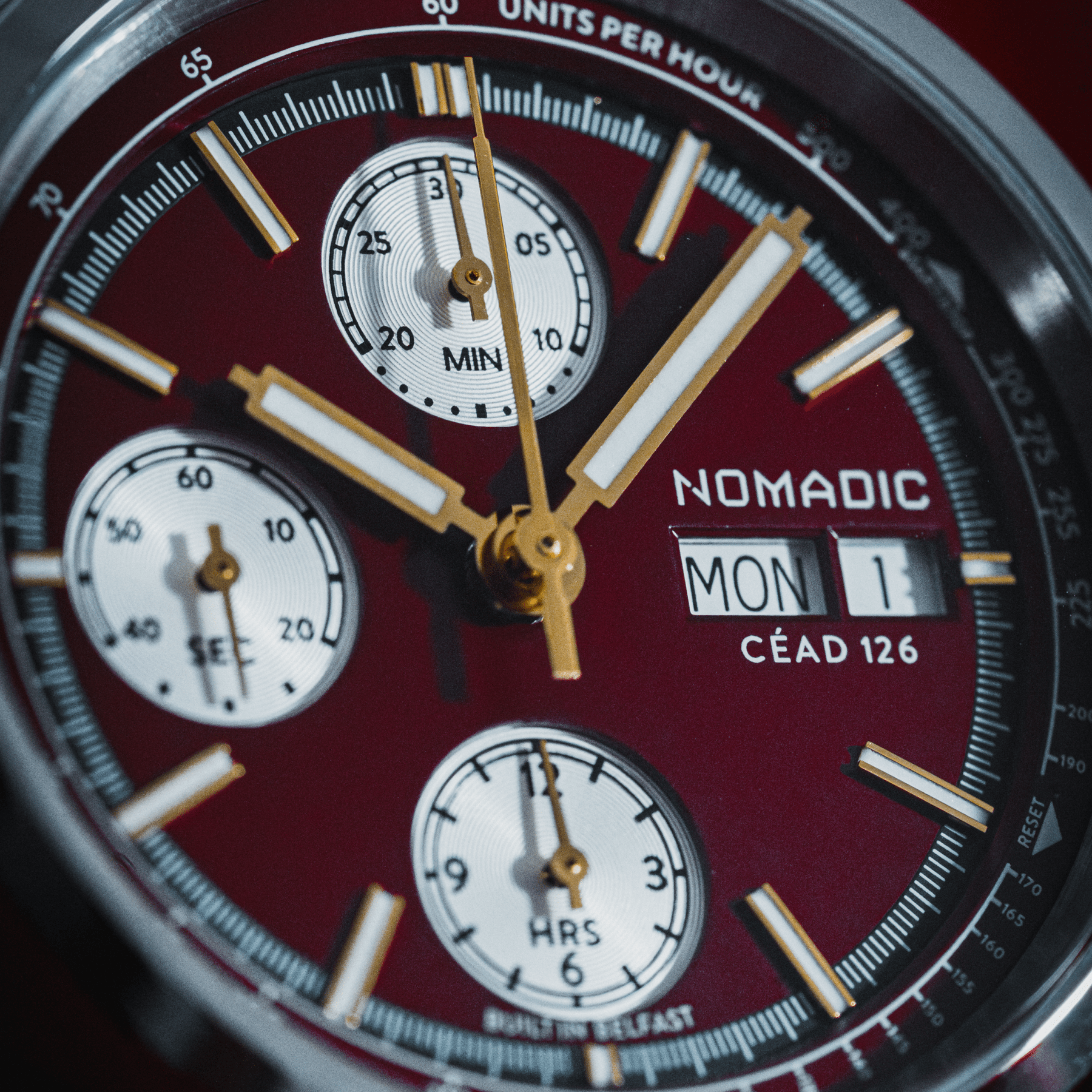 Céad 126 - Crimson Dawn - Chronograph