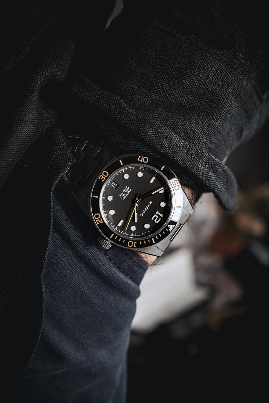 Maraí 401 Compact - Classic Black and Gold - 36mm Dive Watch (2026 Edition)